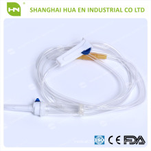 Conjunto personalizado de infusão de PVC IV de alta qualidade para uso individual fabricado na China